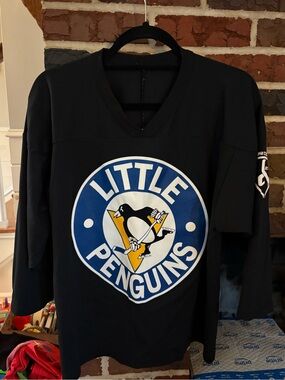 Little Pittsburgh Penguins Black Jersey Sidney Crosby #87 CCM Youth Sizes L/XL